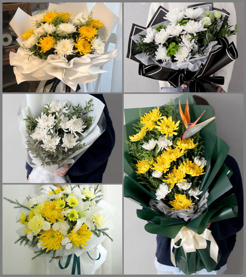 陕西宝鸡市太白县靖口镇白事花束代送